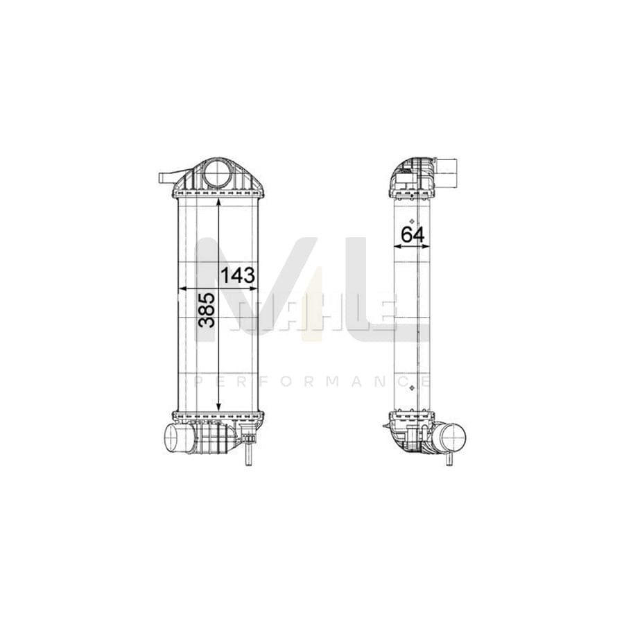 MAHLE ORIGINAL CI 243 000P Intercooler for RENAULT KANGOO | ML Performance Car Parts