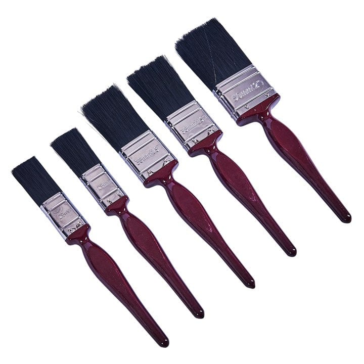 Amtech 5pcs. No Bristle Loss Paint Brush Set - Classic Handle | ML Performance DIY & Power Tools