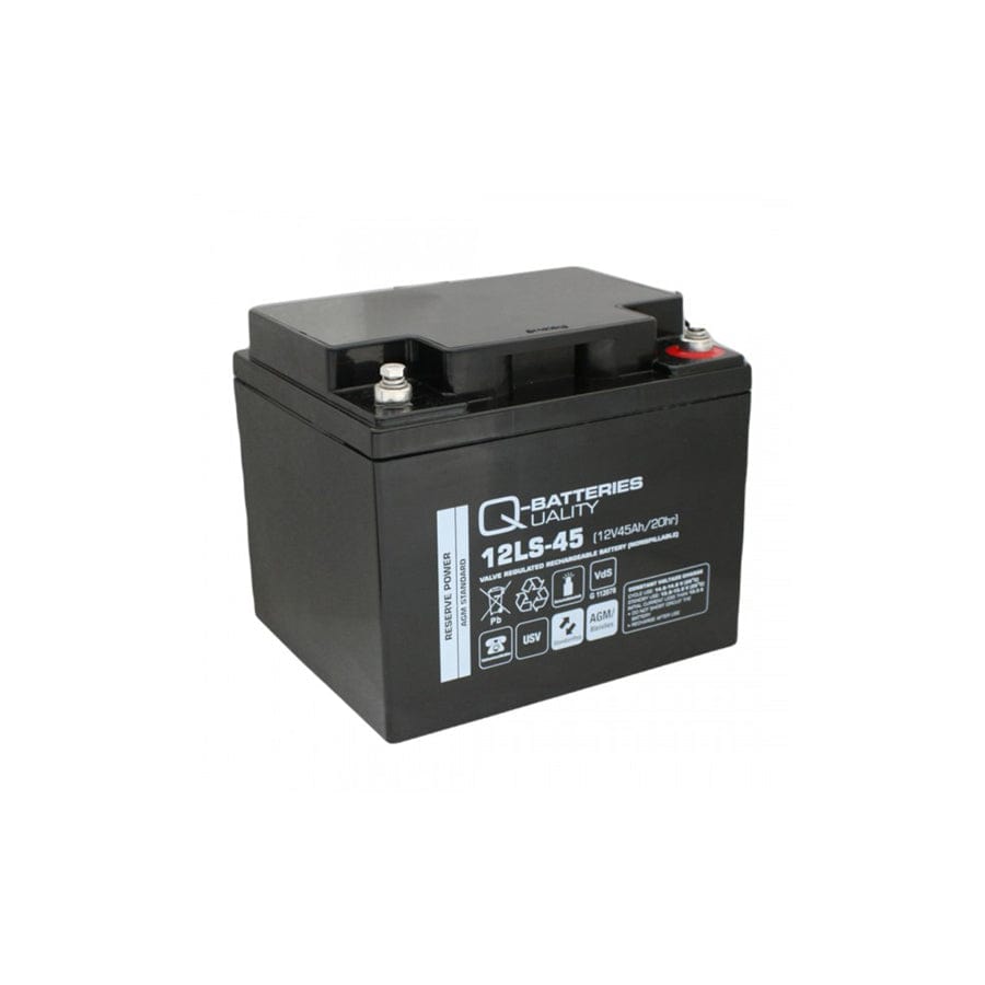 Q-Batteries 12LS45 12V 45Ah lead fleece battery / AGM VRLA with VdS | ML Performance UK Car Parts