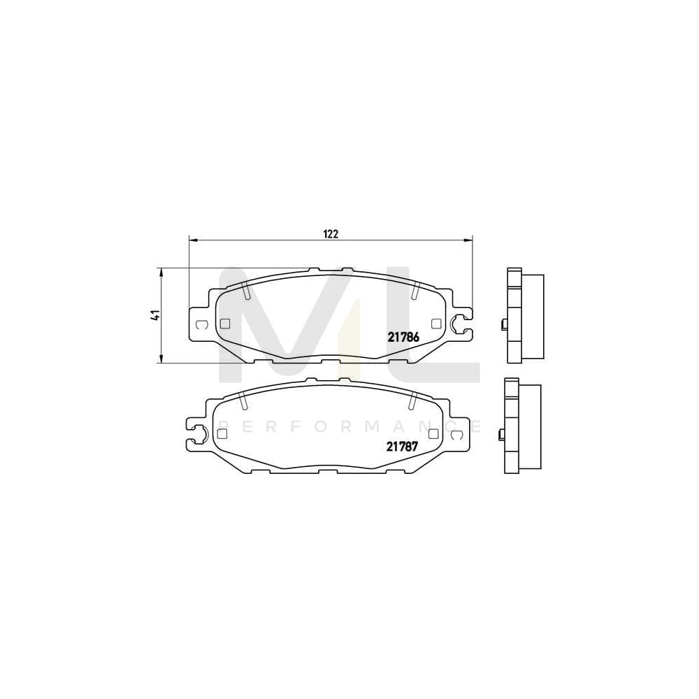 Brembo P 83 036 Brake Pad Set Prepared For Wear Indicator | ML Performance Car Parts
