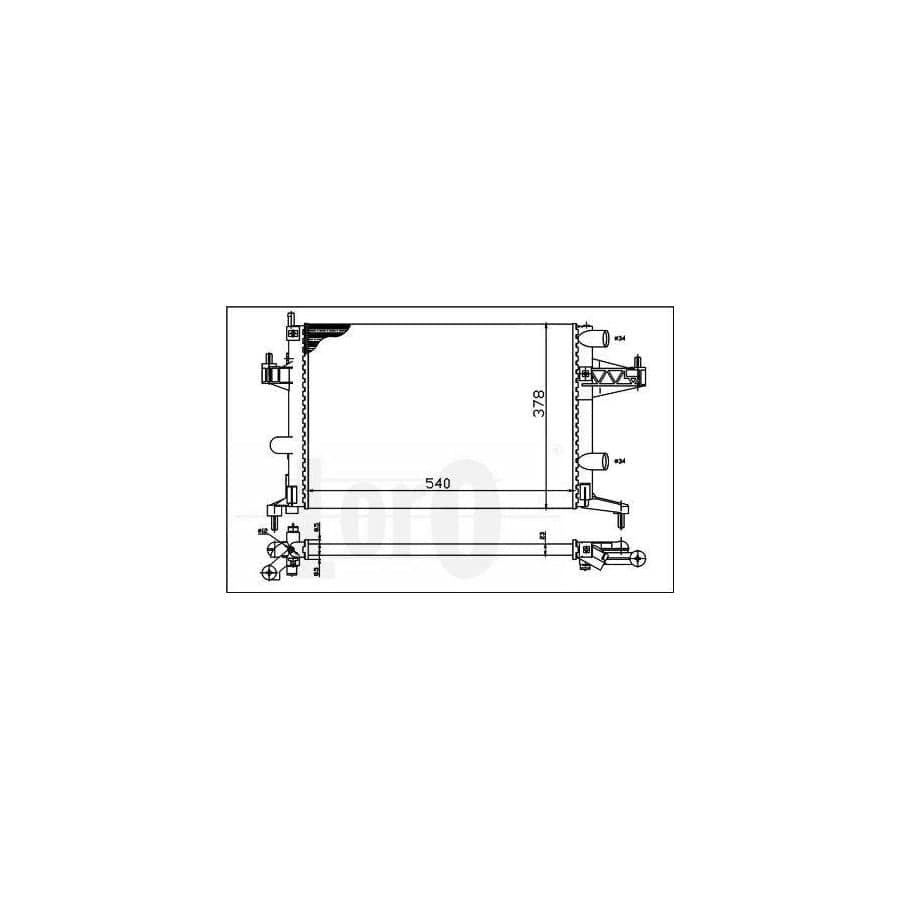 Abakus 0370170023 Engine Radiator | ML Performance UK