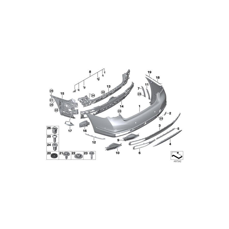 Genuine BMW 51127475276 G11 G12 Absorber Funnel, Right (Inc. 730d, M760iX & Alpina B7) | ML Performance UK