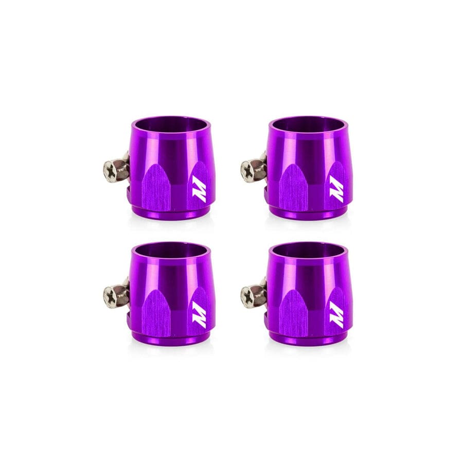 Mishimoto MMHXF-10-4-PR Aluminum -10AN Hex Finishers - Purple