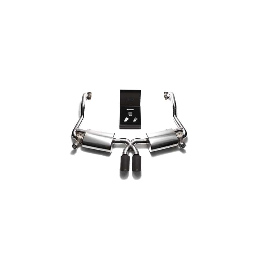 Armytrix P87N2-DS25M Valvetronic Exhaust System Porsche 987.2 Boxster | Cayman PDK 2009-2012 with Dual Matte Black 3.5" | ML Performance UK UK Car Parts