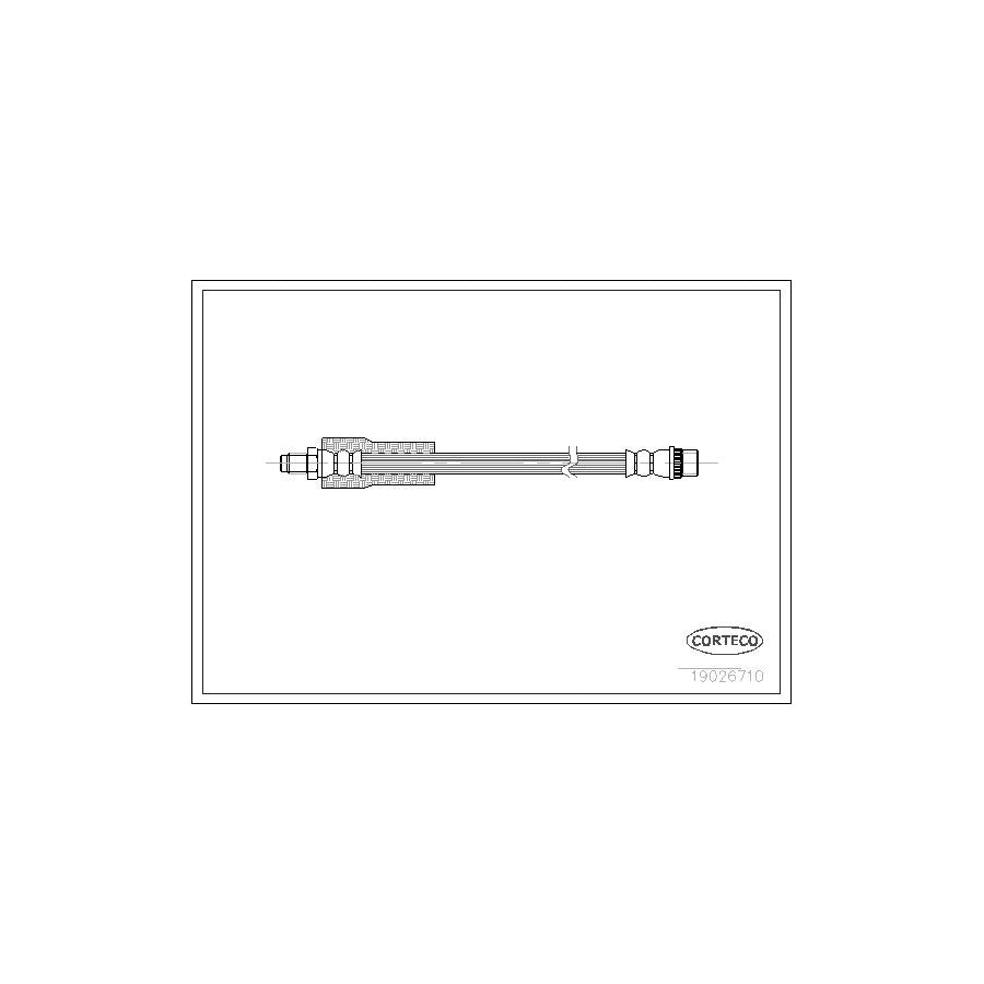 Corteco 19026710 Brake Hose For Renault Trafic I Platform/Chassis (P6) | ML Performance UK