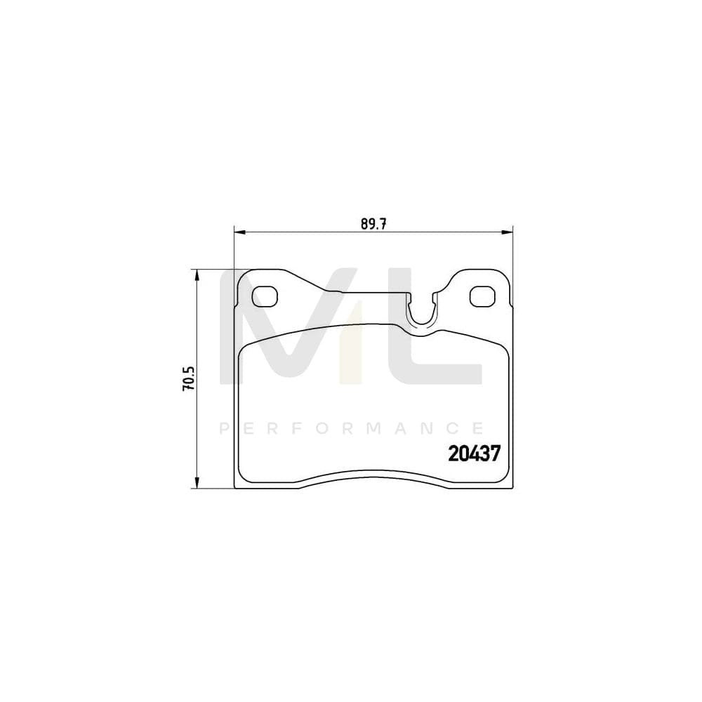 Brembo P 06 002 Brake Pad Set Prepared For Wear Indicator | ML Performance Car Parts
