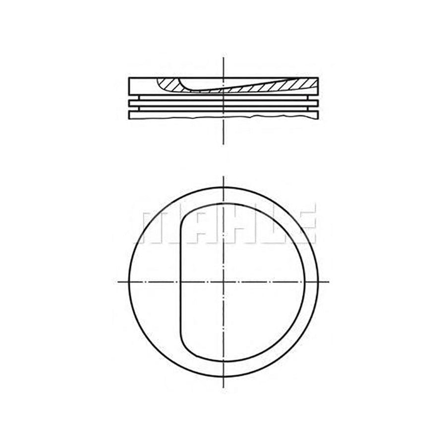 MAHLE ORIGINAL 007 13 01 Piston for FIAT Uno Hatchback (146) 80,9 mm, with piston rings | ML Performance Car Parts