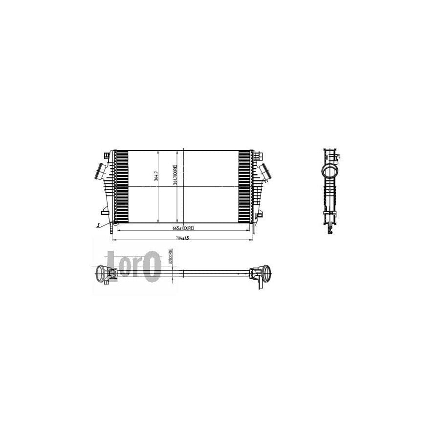 Abakus 0370180005 Intercooler For Opel Insignia | ML Performance UK