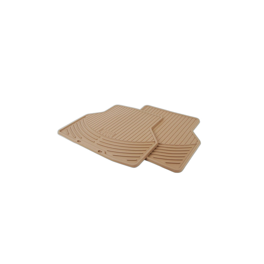 Genuine BMW 82550305180 E60 E61 Rubber Floor Mats E-60 BEIGE REAR (Inc. 530xi, 530i & 523i) | ML Performance UK Car Parts