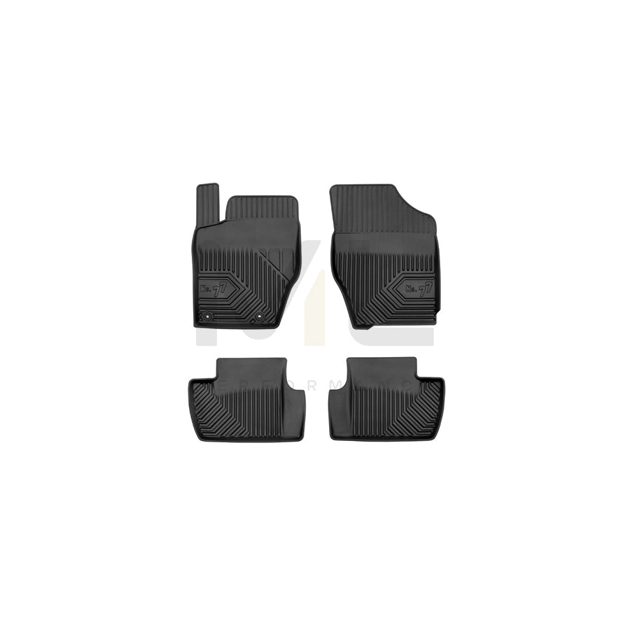 FROGUM Tailored, No.77 77407299 Floor mat set for CITROテ起 C4 Elastomer, Front and Rear, Quantity: 4, Black | ML Performance Car Parts