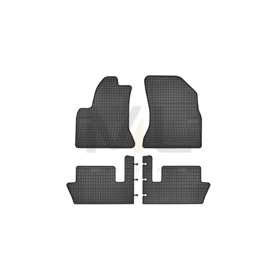 FROGUM Tailored 0636 Floor mat set for CITROテ起 C4 I Picasso (UD) Elastomer, Front and Rear, Quantity: 4, Black | ML Performance Car Parts