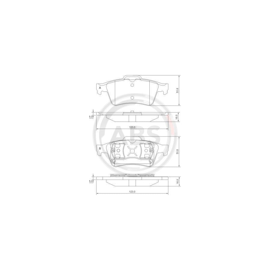 A.B.S. 37216 Brake Pad Set