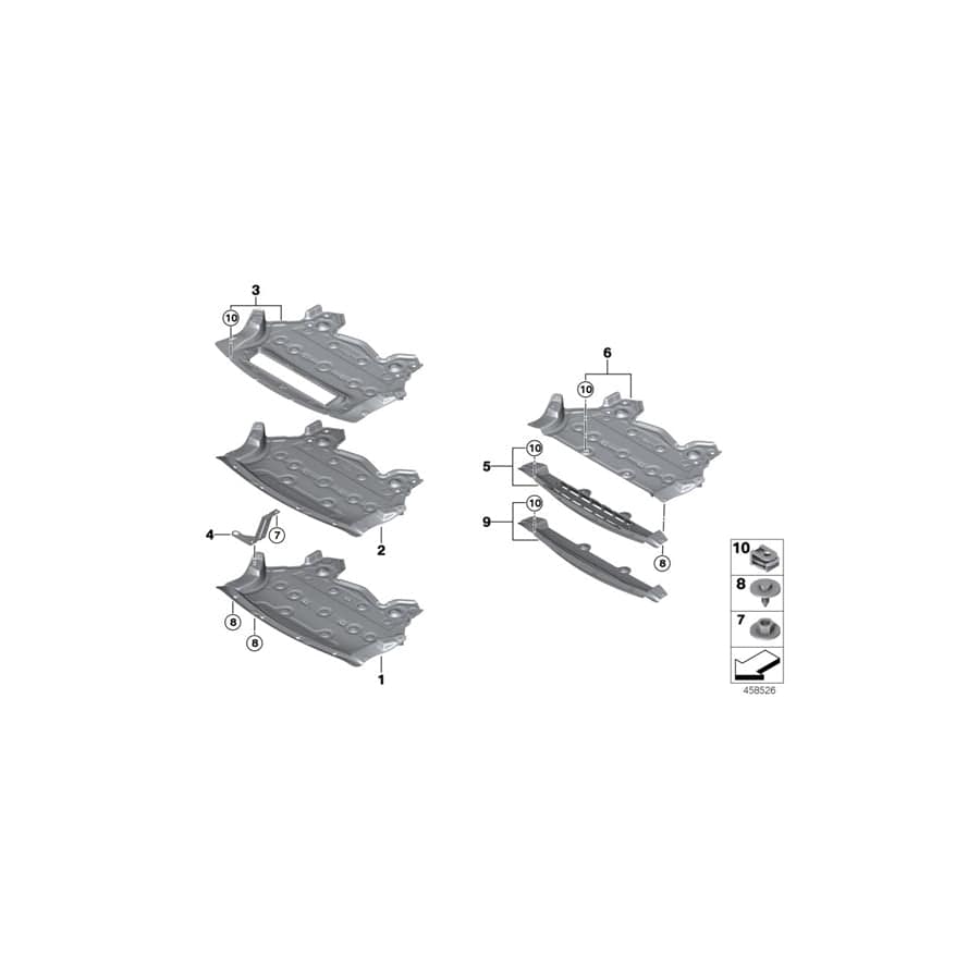 Genuine BMW 51757360155 F15 F16 Engine Bay Encapsulation, Rear (Inc. X6 50iX, X6 40dX & X5 M50dX) | ML Performance UK Car Parts