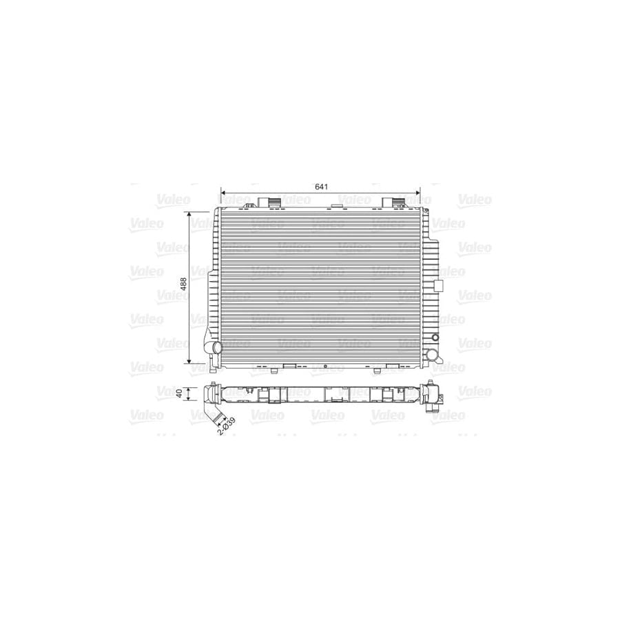 VALEO 734796 Engine Radiator Suitable for MERCEDES-BENZ E-Class