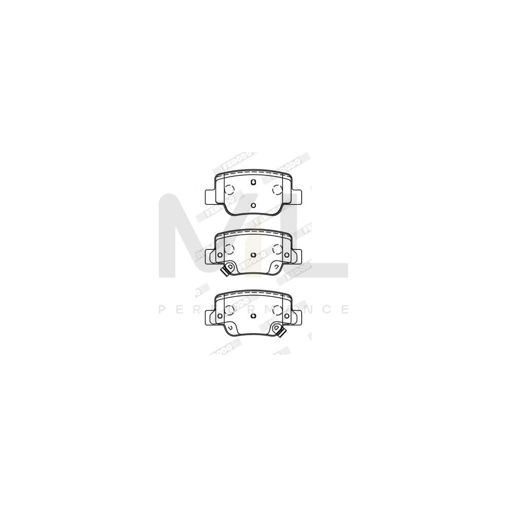 Ferodo Premier Eco Friction Fdb1376 Brake Pad Set Not Prepared For Wear Indicator, With Piston Clip, Without Accessories | ML Performance Car Parts