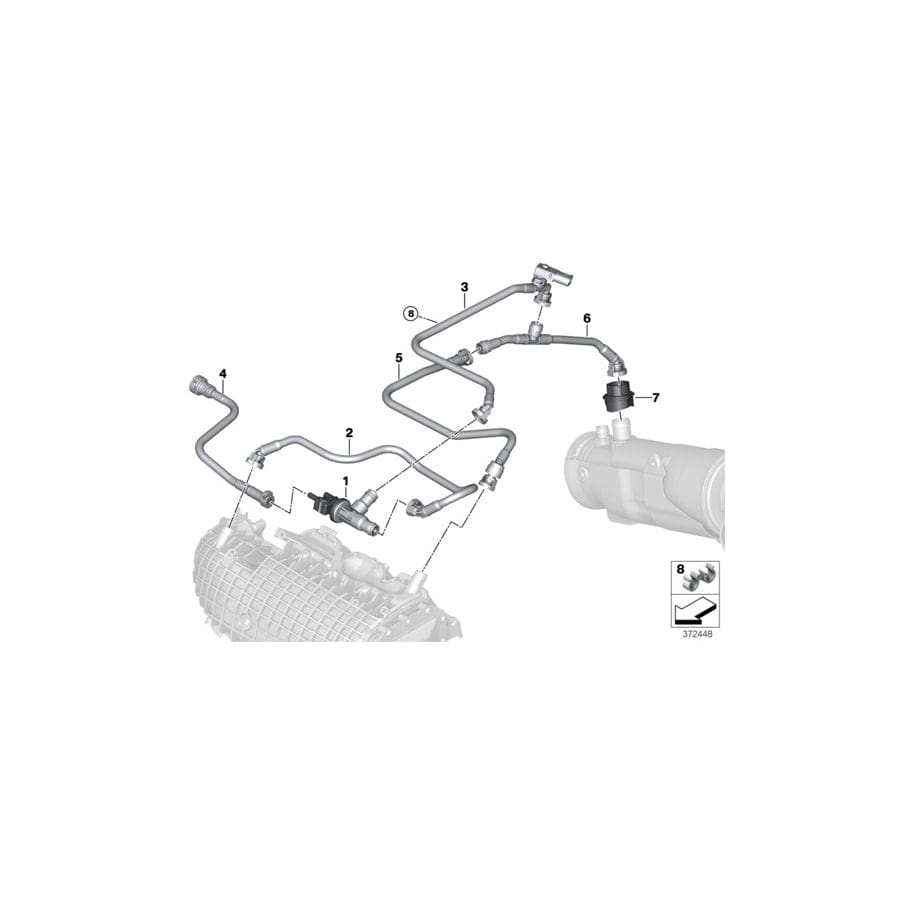 Genuine BMW 13908623943 I12 Suction Jet Pump With Line, Rear (Inc. & i8) | ML Performance UK Car Parts