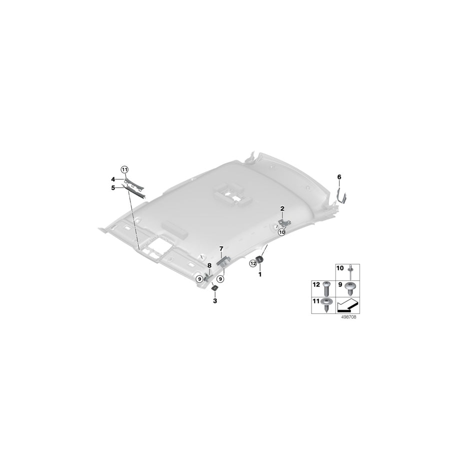 Genuine BMW 51167452112 Bracket Clothing Hook, Right (Inc. X4 M, X4 25dX & X4 20dX) | ML Performance UK
