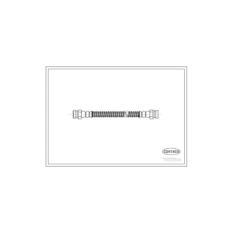 Corteco 19032594 Brake Hose For Hyundai Amica / Atoz (Mx) | ML Performance UK