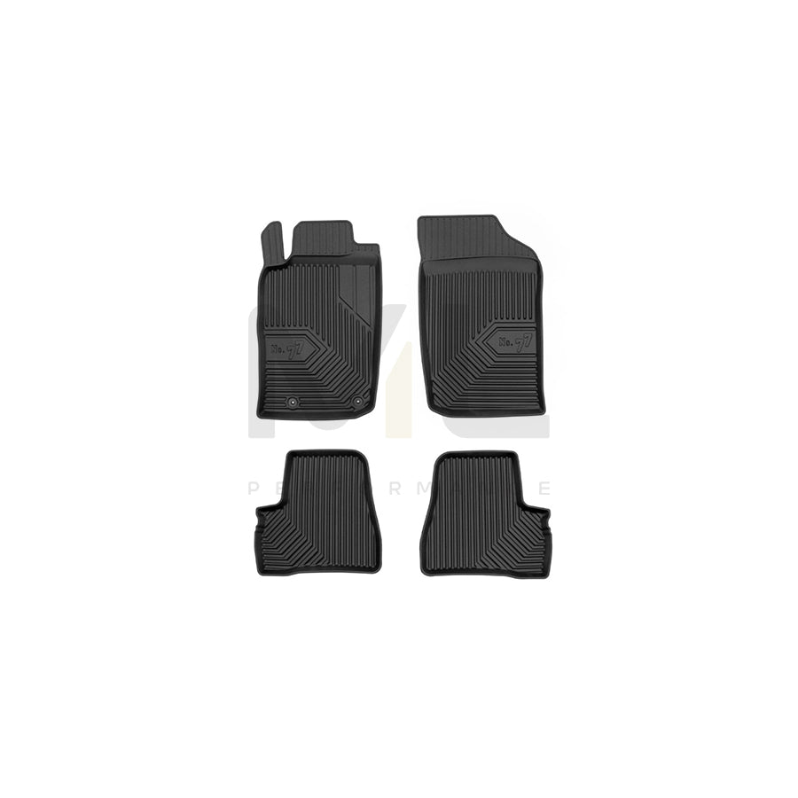 FROGUM Tailored, No.77 77426009 Floor mat set for PEUGEOT 206 Elastomer, Front and Rear, Quantity: 4, Black | ML Performance Car Parts