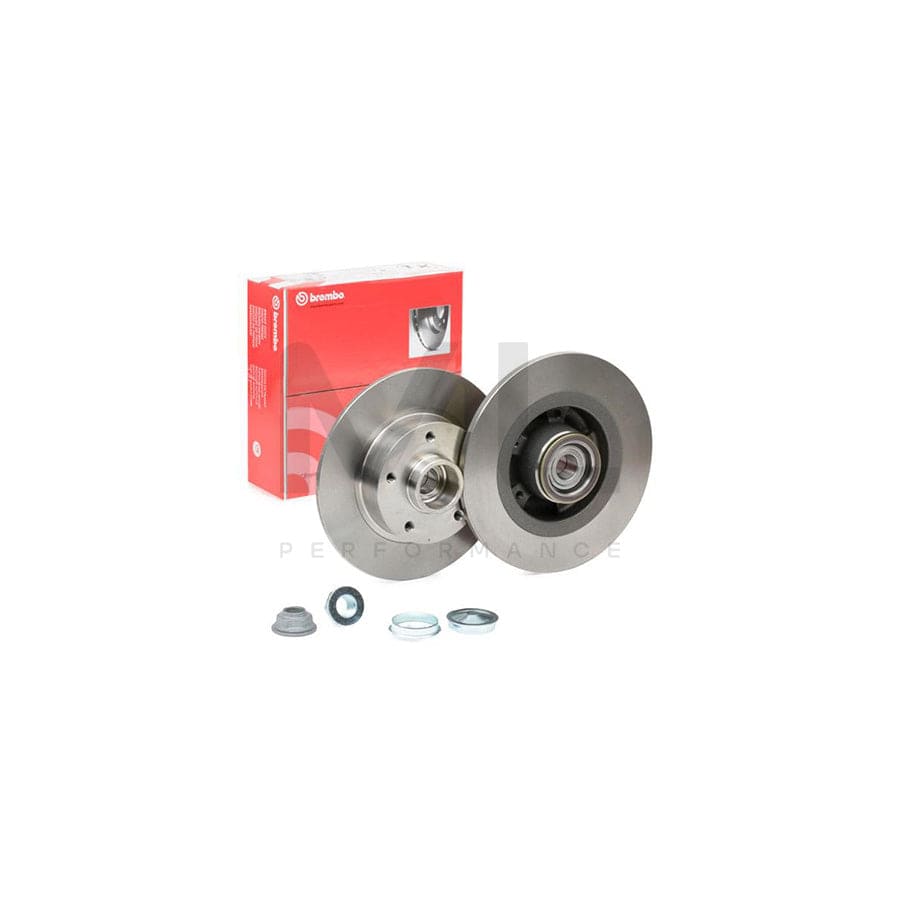 BREMBO 08.B397.27 Brake Disc Solid, with ABS sensor ring, with wheel bearing set | ML Performance Car Parts