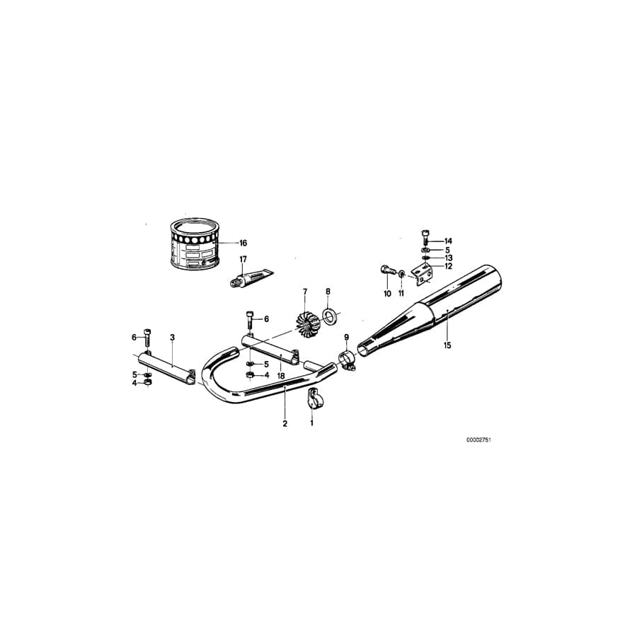 Genuine BMW 18112302011 Crossover (Inc. R65LS) | ML Performance UK Car Parts