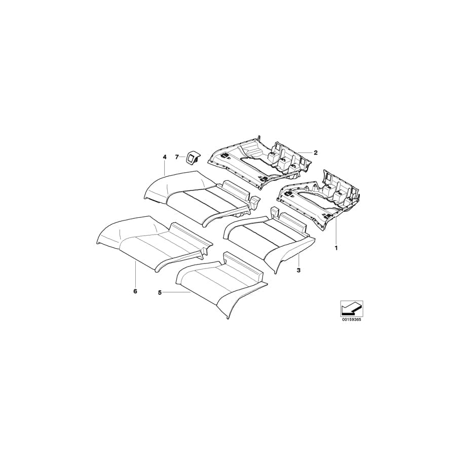 Genuine BMW 52208038663 E93 E93 Seat Cover Leather Left BAMBUSBEIGE (Inc. & M3) | ML Performance UK Car Parts