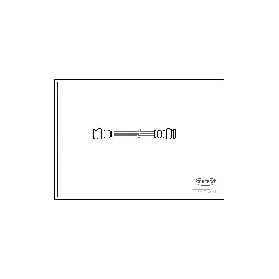 Corteco 19025871 Brake Hose For Peugeot 406 | ML Performance UK