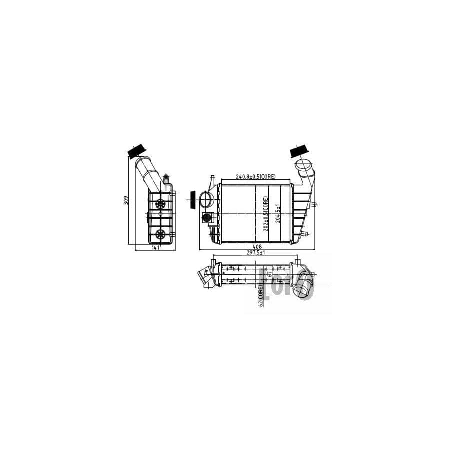 Abakus 0020180002 Intercooler For Alfa Romeo 156 | ML Performance UK
