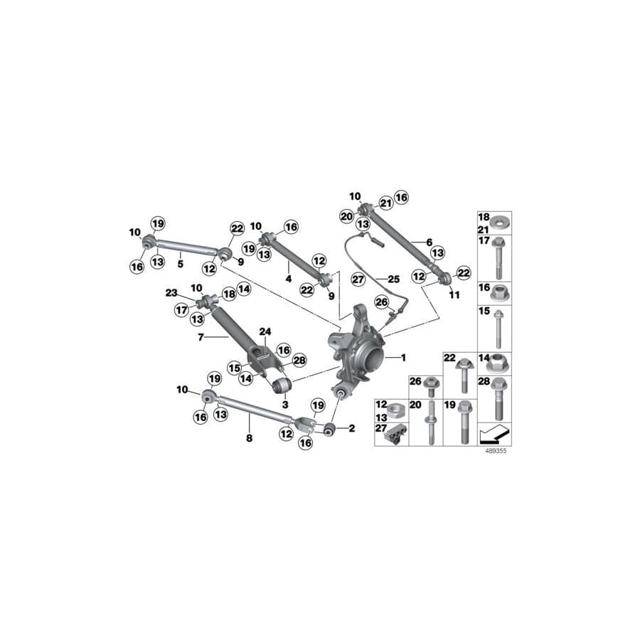 Genuine BMW 33308332901 BMW Nut M16X1,5 LI/LH (Inc. & M235i Racing) | ML Performance UK Car Parts