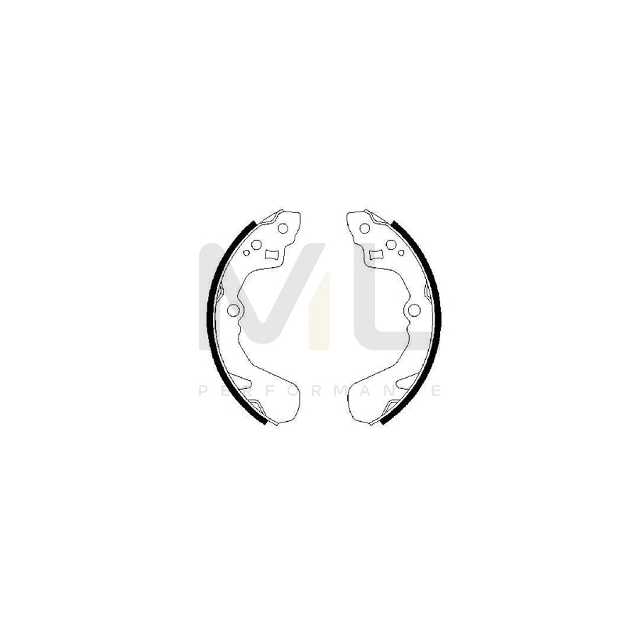 BOSCH 0 986 487 436 Brake Shoe Set | ML Performance Car Parts