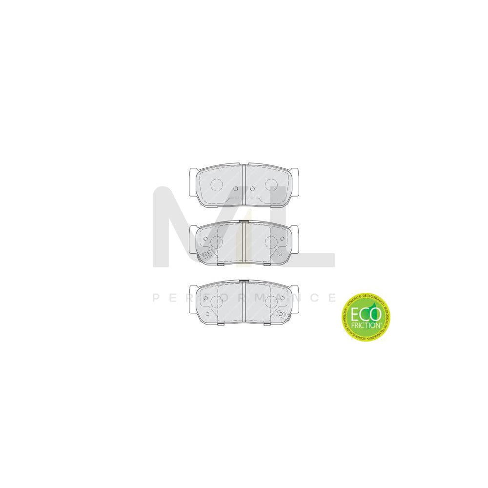 Ferodo Premier Eco Friction Fdb1841 Brake Pad Set For Hyundai Terracan With Acoustic Wear Warning, With Bracket, With Accessories | ML Performance Car Parts