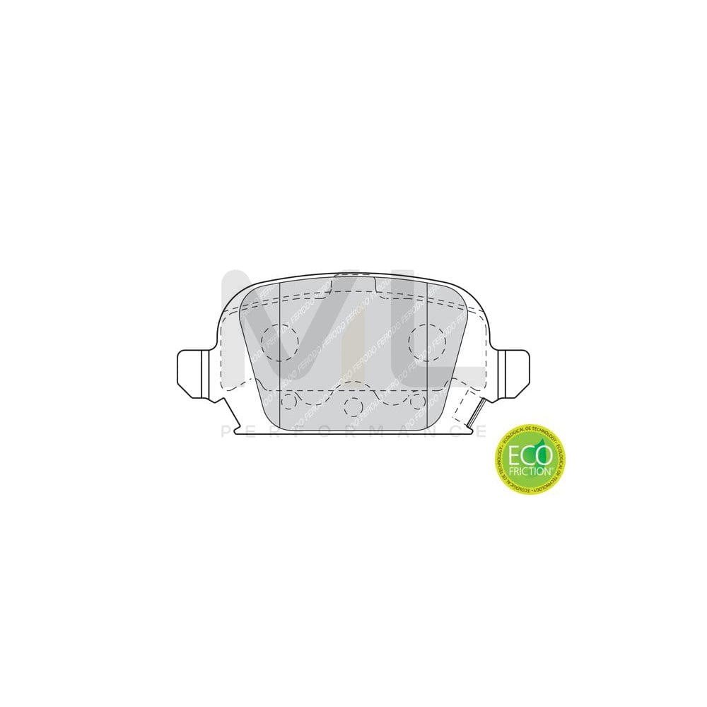 Ferodo Premier Eco Friction Fdb1162 Brake Pad Set With Acoustic Wear Warning, With Brake Caliper Screws, With Accessories | ML Performance Car Parts