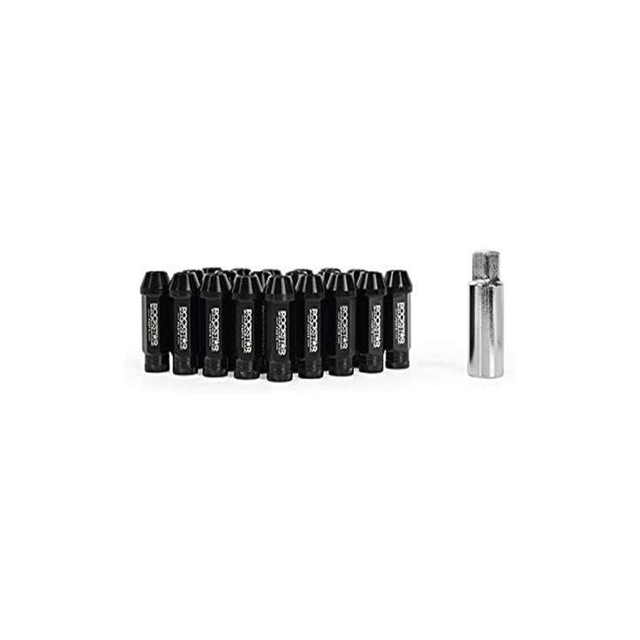 Mishimoto MMLG-1220-LOCKRKST - Rockstar Aluminum Locking Lug Nuts, 1/2 x 20, Black