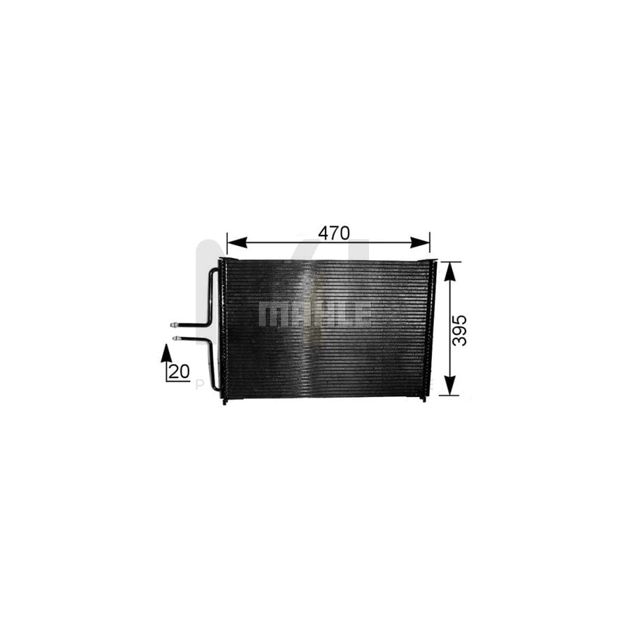 MAHLE ORIGINAL AC 222 000S Air conditioning condenser without dryer | ML Performance Car Parts