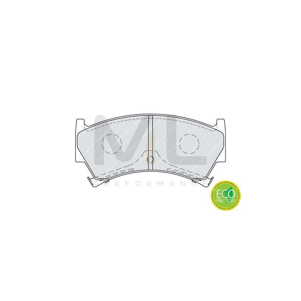 Ferodo Fqt1293 Brake Pad Set Front Axle, Incl. Wear Warning Contact, With Piston Clip, With Spring | ML Performance Car Parts