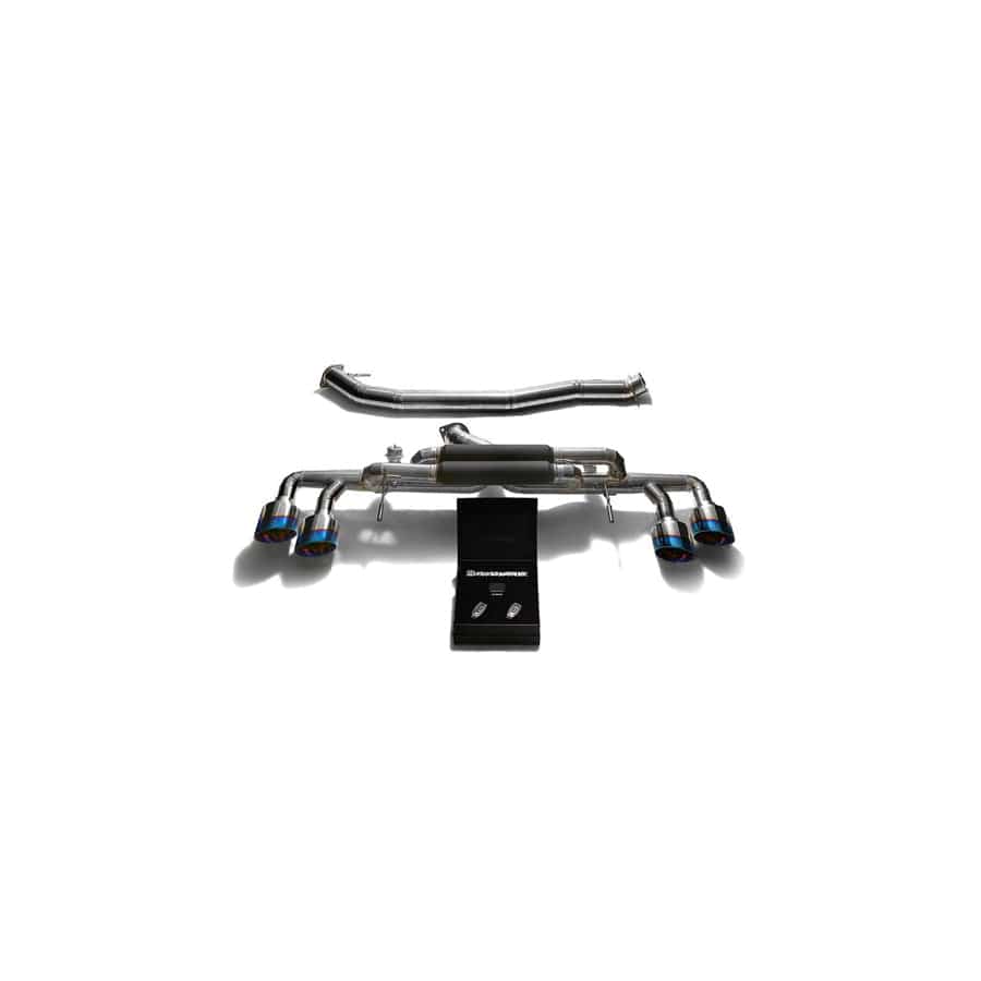 Armytrix NI35TS-QT11B Titanium Valvetronic 90mm Race Exhaust System Nissan GT-R R35 2007-2021 with Quad Blue Coated 5" | ML Performance UK UK Car Parts