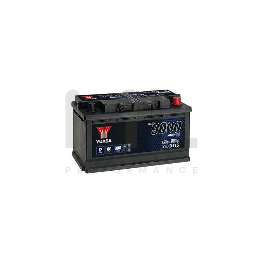 Yuasa YBX9115 AGM Start Stop Plus Car Battery Type 115 12V 80Ah – ML  Performance