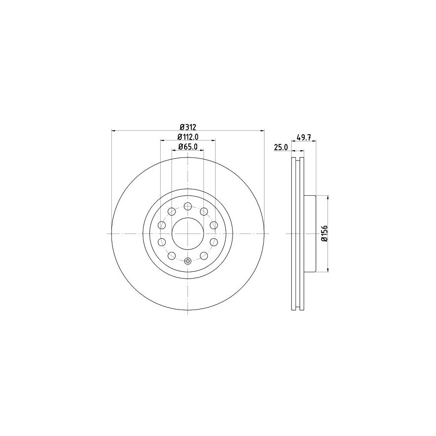 Hella 8EW 351 304-041 Interior Blower