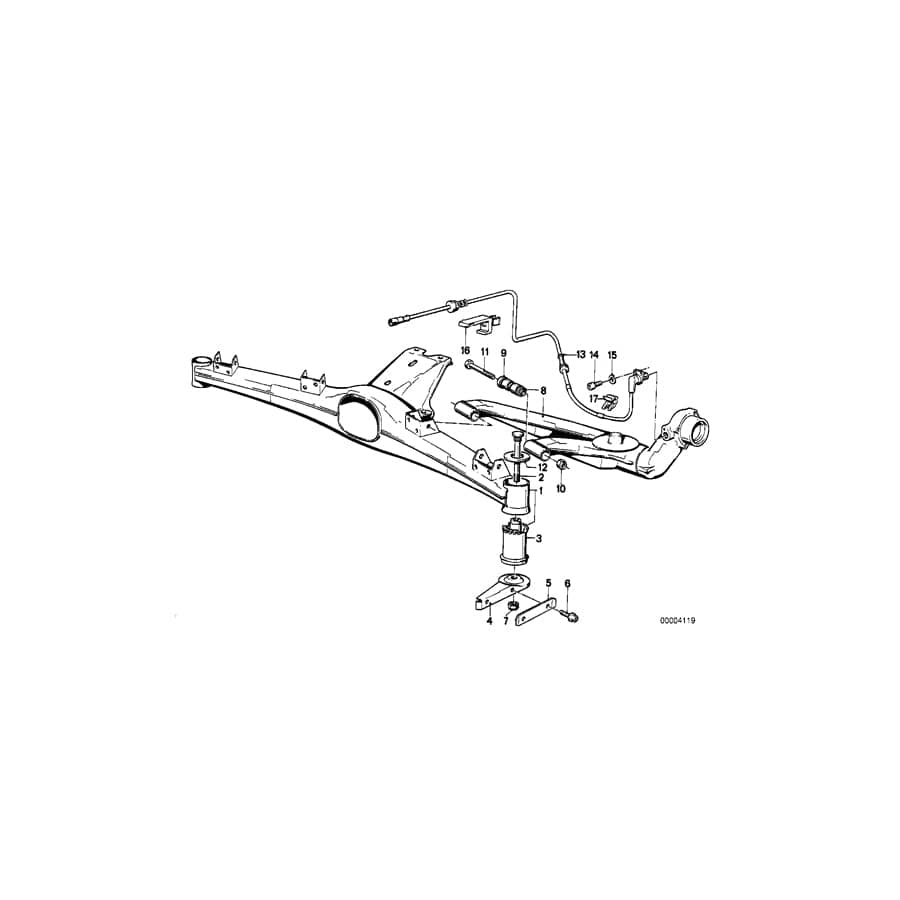 Genuine BMW 33311135546 E30 Rear Axle Carrier (Inc. & 325ix) | ML Performance UK Car Parts