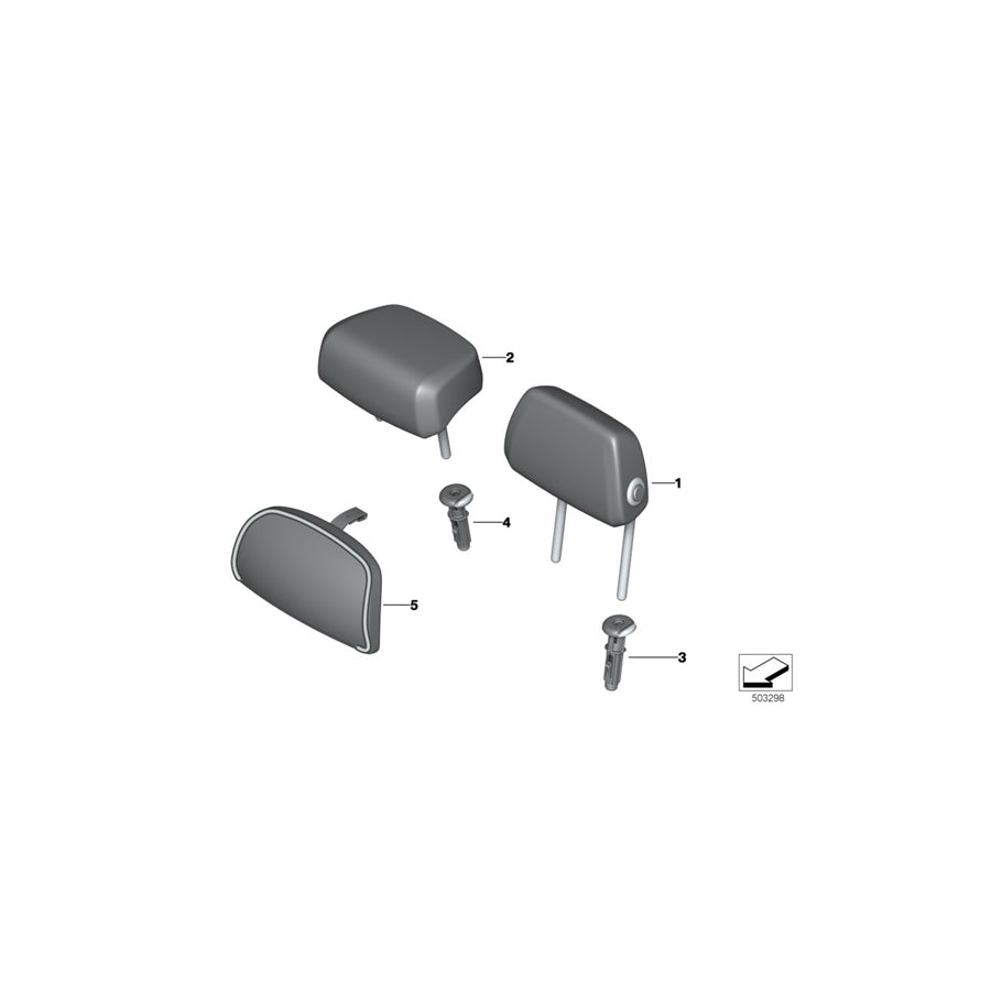 Genuine BMW 52207939508 G05 G07 Headrest, Leather, Outer TARTUFO (Inc. X5 25dX, X5 40i & X7 30dX) | ML Performance UK