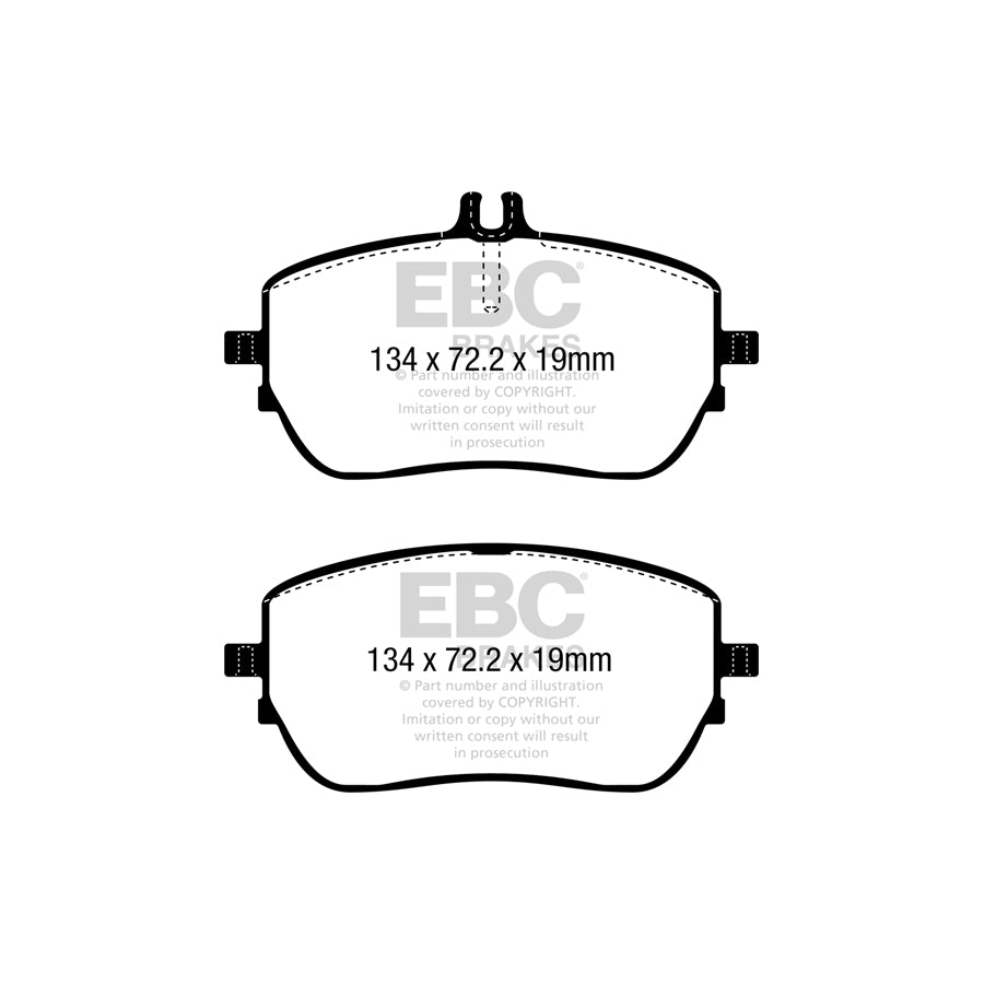 EBC DP22388 Mercedes-Benz W/V177 C/X118 W/H247 Greenstuff Front Brake Pads - CBI Caliper 2 | ML Performance UK Car Parts