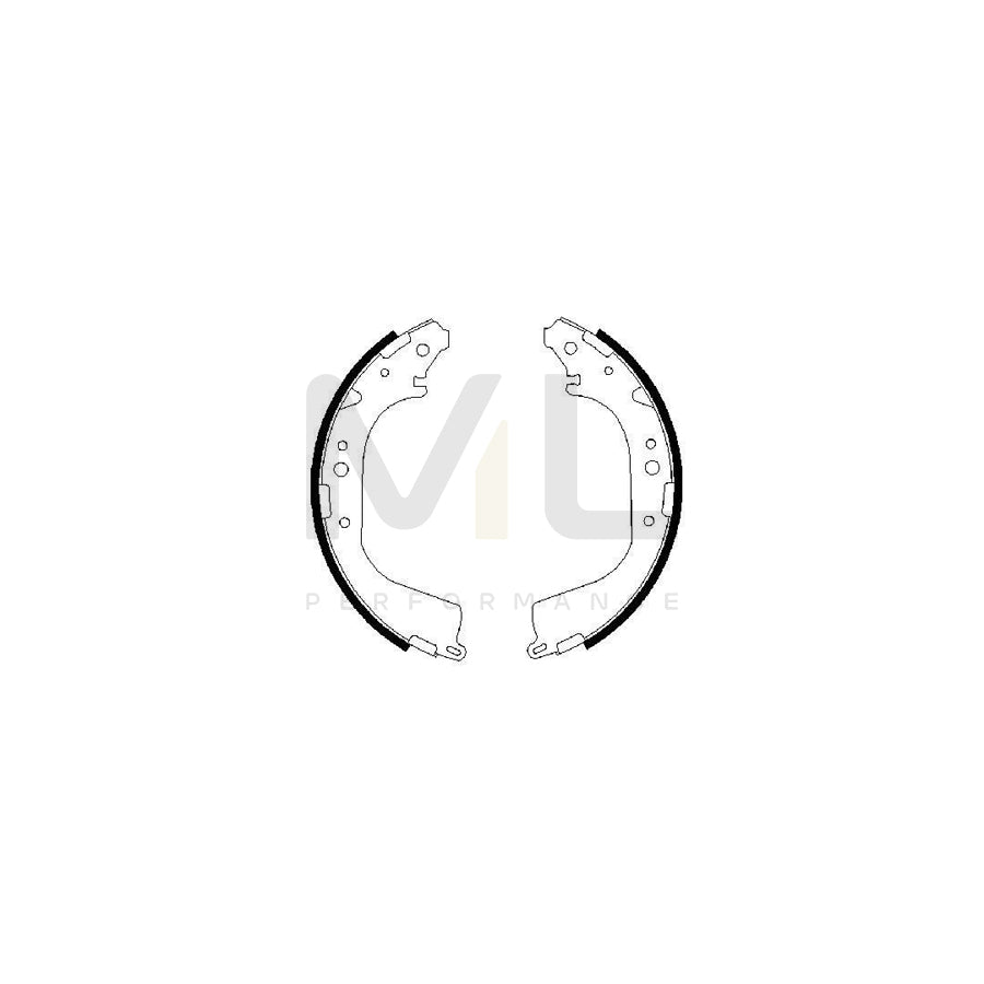 BOSCH 0 986 487 530 Brake Shoe Set for NISSAN PATROL | ML Performance Car Parts