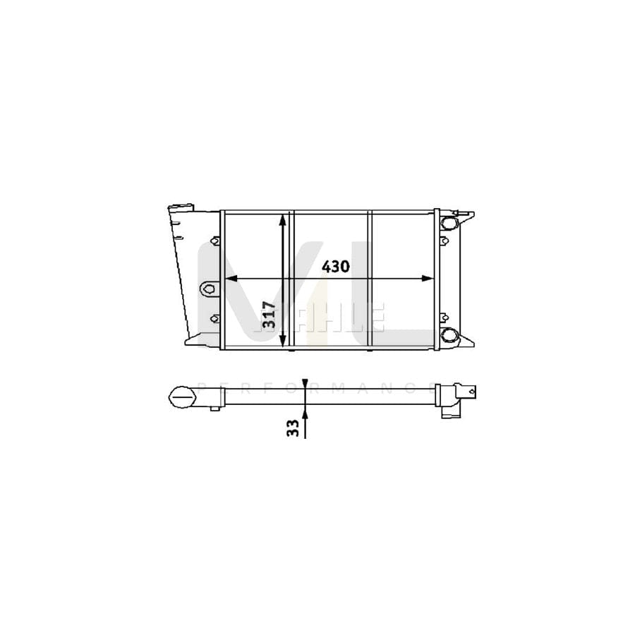 MAHLE ORIGINAL CR 420 000P Engine radiator Mechanically jointed cooling fins, Automatic Transmission, Manual Transmission | ML Performance Car Parts
