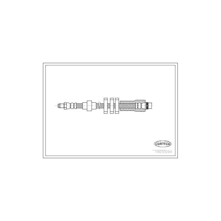 Corteco 19030284 Brake Hose For Peugeot 406 | ML Performance UK