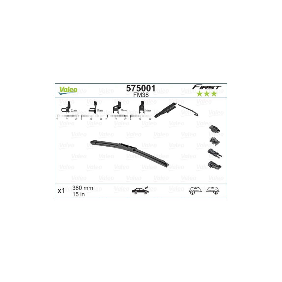 Valeo First Multiconnection 575001 Wiper Blade | ML Performance UK Car Parts