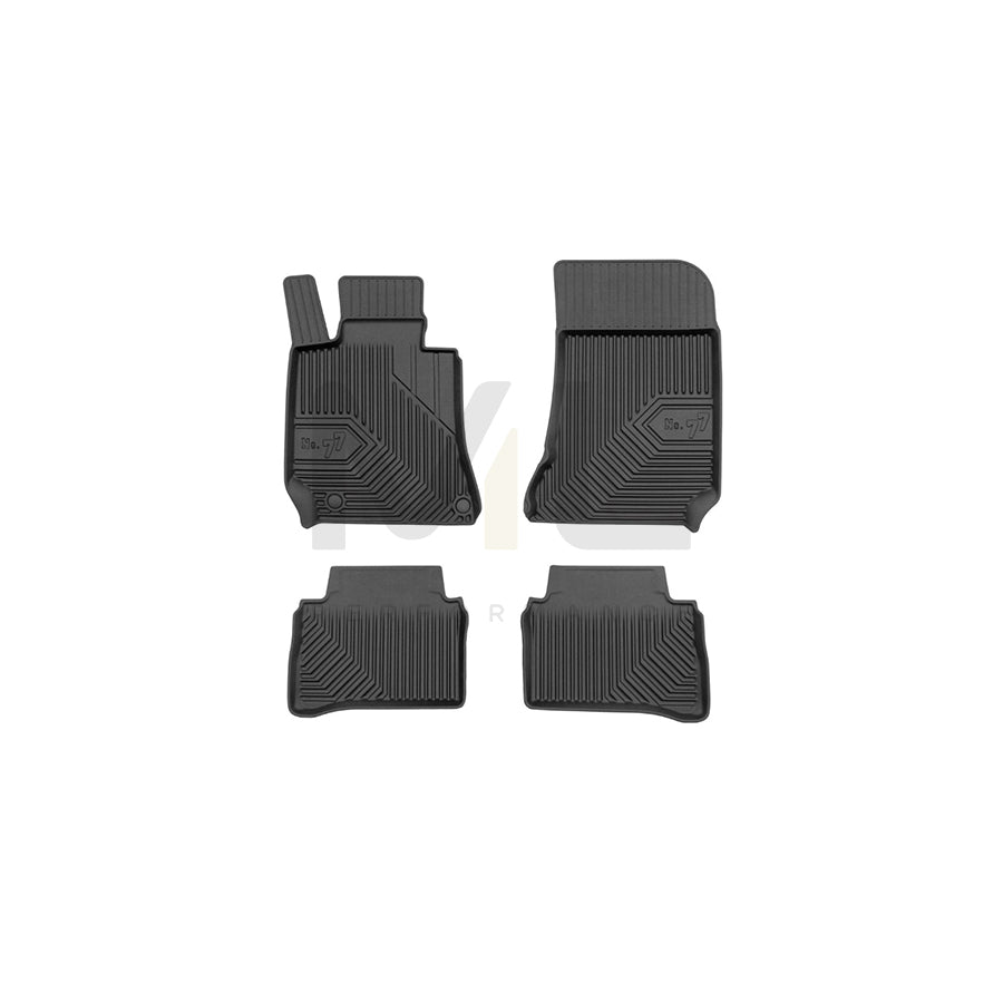 FROGUM Tailored, No.77 77407916 Floor mat set suitable for MERCEDES-BENZ CLS Elastomer, Front and Rear, Quantity: 4, Black | ML Performance Car Parts