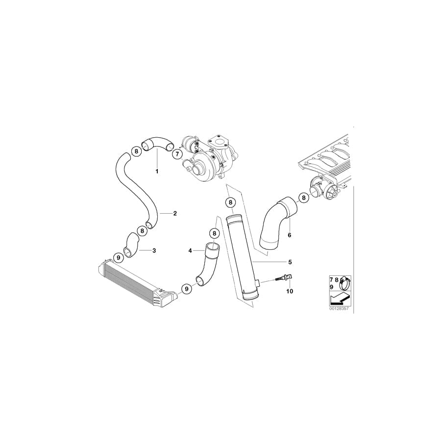 Genuine BMW 11617799390 E39 Pressure Hose Assy (Inc. 525d & 530d) | ML Performance UK Car Parts