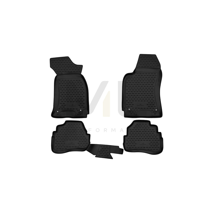 WALSER Tailored, XTR 75131 Floor mat set Elastomer, Front and Rear | ML Performance Car Parts