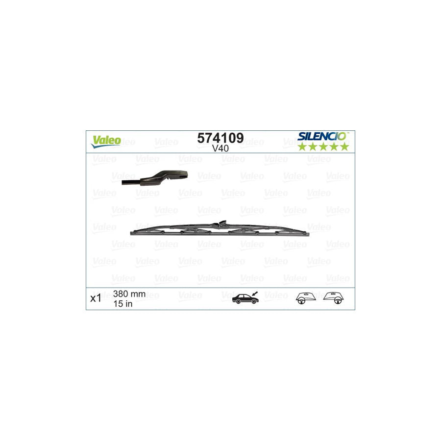 Valeo Silencio 574109 Wiper Blade | ML Performance UK Car Parts