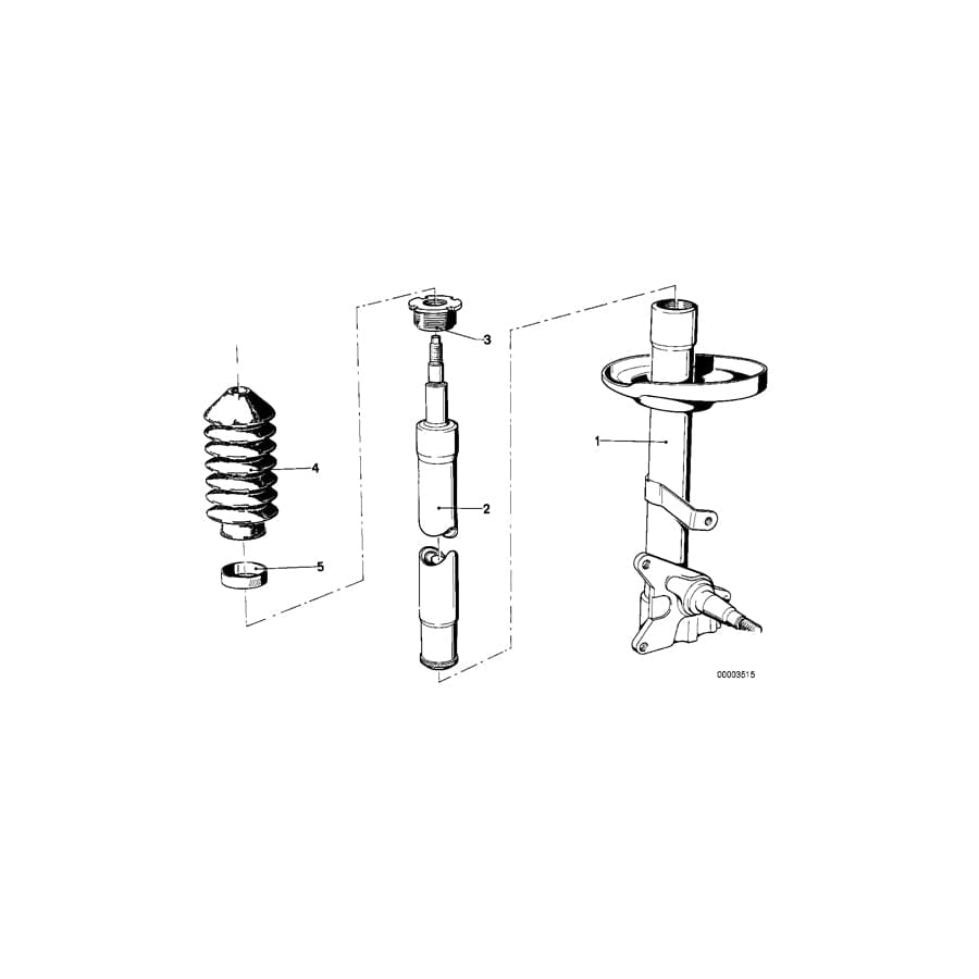 Genuine BMW 31321124929 E12 Shock Absorber-Insert BILSTEIN (Inc. 518i, 520i & 535i) | ML Performance UK Car Parts